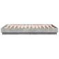 vidaXL Bettgestell Betongrau 135x190 cm Holzwerkstoff vidaXL Bettgestell Betongrau 135x190 cm Holzwerkstoff
