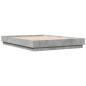 vidaXL Bettgestell Betongrau 135x190 cm Holzwerkstoff vidaXL Bettgestell Betongrau 135x190 cm Holzwerkstoff