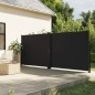 vidaXL Seitenmarkise Ausziehbar Schwarz 180x1000 cm vidaXL Seitenmarkise Ausziehbar Schwarz 180x1000 cm