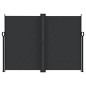 vidaXL Seitenmarkise Ausziehbar Schwarz 180x1000 cm vidaXL Seitenmarkise Ausziehbar Schwarz 180x1000 cm