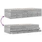 vidaXL Tagesbett mit Schubladen Grau Sonoma 75x190 cm Holzwerkstoff vidaXL Tagesbett mit Schubladen Grau Sonoma 75x190 cm Holzwerkstoff
