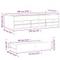 vidaXL Tagesbett mit Schubladen Grau Sonoma 75x190 cm Holzwerkstoff vidaXL Tagesbett mit Schubladen Grau Sonoma 75x190 cm Holzwerkstoff