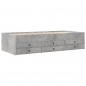 vidaXL Tagesbett mit Schubladen Betongrau 75x190 cm Holzwerkstoff vidaXL Tagesbett mit Schubladen Betongrau 75x190 cm Holzwerkstoff
