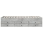 vidaXL Tagesbett mit Schubladen Betongrau 75x190 cm Holzwerkstoff vidaXL Tagesbett mit Schubladen Betongrau 75x190 cm Holzwerkstoff