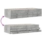 vidaXL Tagesbett mit Schubladen Betongrau 75x190 cm Holzwerkstoff vidaXL Tagesbett mit Schubladen Betongrau 75x190 cm Holzwerkstoff