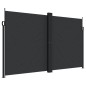 vidaXL Seitenmarkise Ausziehbar Schwarz 200x1000 cm vidaXL Seitenmarkise Ausziehbar Schwarz 200x1000 cm