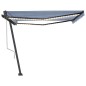 Automatische Markise mit LED & Windsensor 400x350 Blau und Weiß Automatische Markise mit LED & Windsensor 400x350 Blau und Weiß