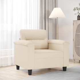 vidaXL Sessel Beige 60 cm Mikrofasergewebe