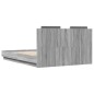 vidaXL Bettgestell mit Kopfteil Grau Sonoma 120x190 cm Holzwerkstoff vidaXL Bettgestell mit Kopfteil Grau Sonoma 120x190 cm Holzwerkstoff
