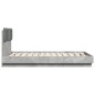 vidaXL Bettgestell mit Kopfteil Betongrau 120x190 cm Holzwerkstoff vidaXL Bettgestell mit Kopfteil Betongrau 120x190 cm Holzwerkstoff