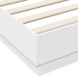 vidaXL Bettgestell Weiß 135x190 cm Holzwerkstoff vidaXL Bettgestell Weiß 135x190 cm Holzwerkstoff