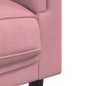vidaXL Sofa mit Kissen 2-Sitzer Rosa Samt vidaXL Sofa mit Kissen 2-Sitzer Rosa Samt