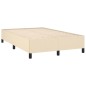 vidaXL Boxspringbett mit Matratze & LED Creme 120x190 cm Stoff vidaXL Boxspringbett mit Matratze & LED Creme 120x190 cm Stoff