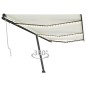 vidaXL Automatische Markise mit LED & Windsensor 600x350 cm Creme vidaXL Automatische Markise mit LED & Windsensor 600x350 cm Creme