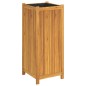 vidaXL Pflanzkübel mit Einlage 42x42x100 cm Massivholz Akazie vidaXL Pflanzkübel mit Einlage 42x42x100 cm Massivholz Akazie