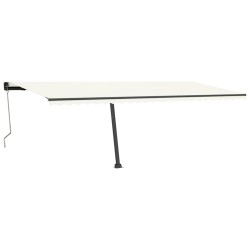 vidaXL Automatische Markise mit LED & Windsensor 600x350 cm Creme
