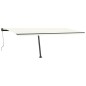 vidaXL Automatische Markise mit LED & Windsensor 600x350 cm Creme vidaXL Automatische Markise mit LED & Windsensor 600x350 cm Creme