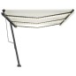 vidaXL Automatische Markise mit LED & Windsensor 600x350 cm Creme vidaXL Automatische Markise mit LED & Windsensor 600x350 cm Creme
