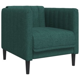 vidaXL Sessel Dunkelgrün Stoff