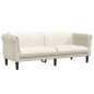 vidaXL Sofa 3-Sitzer Creme Samt vidaXL Sofa 3-Sitzer Creme Samt