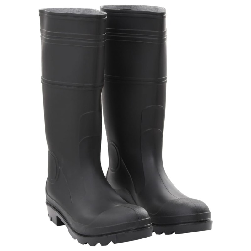 vidaXL Gummistiefel Schwarz Größe 45 PVC vidaXL Gummistiefel Schwarz Größe 45 PVC
