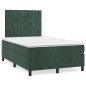 vidaXL Boxspringbett mit Matratze & LED Dunkelgrün 120x190 cm Samt vidaXL Boxspringbett mit Matratze & LED Dunkelgrün 120x190 cm Samt