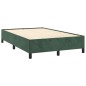 vidaXL Boxspringbett mit Matratze & LED Dunkelgrün 120x190 cm Samt vidaXL Boxspringbett mit Matratze & LED Dunkelgrün 120x190 cm Samt