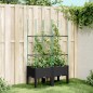 vidaXL Pflanzkübel mit Rankgitter Schwarz 80x40x142,5 cm PP vidaXL Pflanzkübel mit Rankgitter Schwarz 80x40x142,5 cm PP