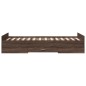vidaXL Bettgestell mit Schubladen Braun Eichen-Optik 75x190 cm vidaXL Bettgestell mit Schubladen Braun Eichen-Optik 75x190 cm