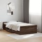 vidaXL Bettgestell mit Schubladen Braun Eichen-Optik 90x200 cm