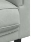 vidaXL Sofa mit Kissen 3-Sitzer Hellgrau Samt vidaXL Sofa mit Kissen 3-Sitzer Hellgrau Samt