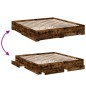 vidaXL Bettgestell mit Schubladen Räuchereiche 200x200cm Holzwerkstoff vidaXL Bettgestell mit Schubladen Räuchereiche 200x200cm Holzwerkstoff