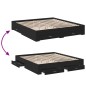 vidaXL Bettgestell mit Schubladen Schwarz 200x200 cm Holzwerkstoff vidaXL Bettgestell mit Schubladen Schwarz 200x200 cm Holzwerkstoff
