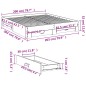 vidaXL Bettgestell mit Schubladen Schwarz 200x200 cm Holzwerkstoff vidaXL Bettgestell mit Schubladen Schwarz 200x200 cm Holzwerkstoff