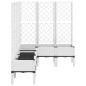vidaXL Pflanzkübel mit Rankgitter Weiß 160x120x142 cm PP vidaXL Pflanzkübel mit Rankgitter Weiß 160x120x142 cm PP
