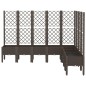 vidaXL Pflanzkübel mit Rankgitter Braun 200x160x142 cm PP vidaXL Pflanzkübel mit Rankgitter Braun 200x160x142 cm PP
