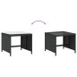 vidaXL Gartenhocker mit Kissen 4 Stk. Schwarz 40x40x35 cm Poly Rattan vidaXL Gartenhocker mit Kissen 4 Stk. Schwarz 40x40x35 cm Poly Rattan