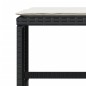 vidaXL Gartenhocker mit Kissen 4 Stk. Schwarz 40x40x35 cm Poly Rattan vidaXL Gartenhocker mit Kissen 4 Stk. Schwarz 40x40x35 cm Poly Rattan