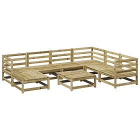 vidaXL 8-tlg. Garten-Sofagarnitur Kiefernholz Imprägniert