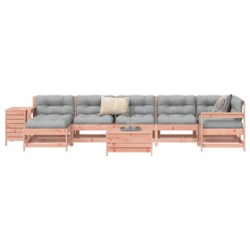 vidaXL 9-tlg. Garten-Sofagarnitur Massivholz Douglasie
