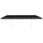 Automatische Markise mit LED & Windsensor 6x3,5 m Anthrazit Automatische Markise mit LED & Windsensor 6x3,5 m Anthrazit