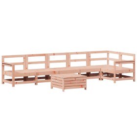 vidaXL 7-tlg. Garten-Sofagarnitur Massivholz Douglasie