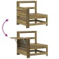 vidaXL 7-tlg. Garten-Sofagarnitur Kiefernholz Imprägniert vidaXL 7-tlg. Garten-Sofagarnitur Kiefernholz Imprägniert