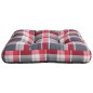 vidaXL Palettenkissen Rot Karomuster 58x58x10 cm Stoff vidaXL Palettenkissen Rot Karomuster 58x58x10 cm Stoff