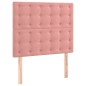 vidaXL Bettgestell mit Kopfteil Rosa 90x200 cm Samt vidaXL Bettgestell mit Kopfteil Rosa 90x200 cm Samt