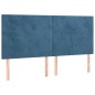 vidaXL Boxspringbett mit Matratze Dunkelblau 180x200 cm Samt vidaXL Boxspringbett mit Matratze Dunkelblau 180x200 cm Samt