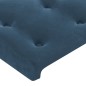 vidaXL Boxspringbett mit Matratze & LED Dunkelblau 180x200 cm Samt vidaXL Boxspringbett mit Matratze & LED Dunkelblau 180x200 cm Samt