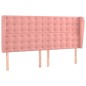 vidaXL Boxspringbett mit Matratze & LED Rosa 180x200 cm Samt vidaXL Boxspringbett mit Matratze & LED Rosa 180x200 cm Samt