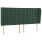 vidaXL Boxspringbett mit Matratze & LED Dunkelgrün 180x200 cm Samt vidaXL Boxspringbett mit Matratze & LED Dunkelgrün 180x200 cm Samt
