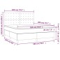 vidaXL Boxspringbett mit Matratze & LED Dunkelgrün 180x200 cm Samt vidaXL Boxspringbett mit Matratze & LED Dunkelgrün 180x200 cm Samt